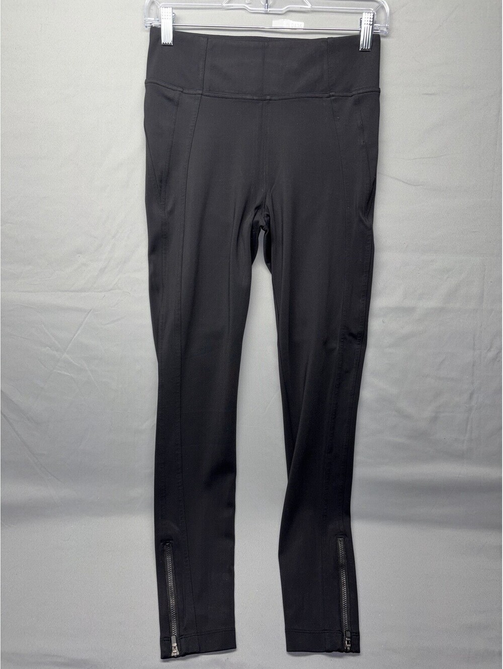 Athleta Leggings Womens Small - Ankle Zippers - Black - Stretch Yoga athleisure